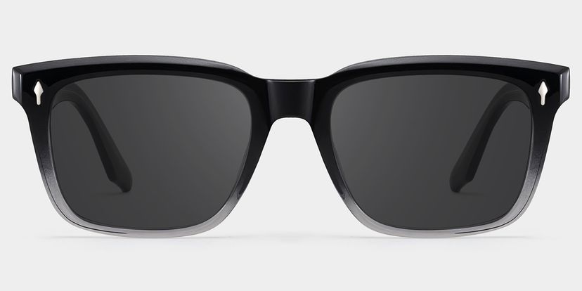 Fletcher Rectangle Black Glasses