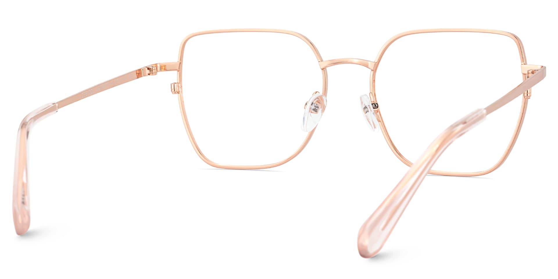 Rose Gold Wire Glasses With Exquisite Pattern5