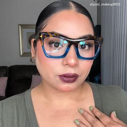 Benitez Square Blue Glasses13