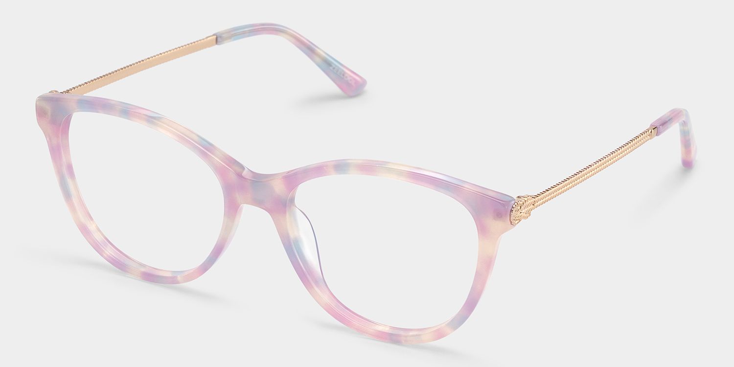 Eli Purple Round Gradient Eyeglass Frames for Ladies | ZEELOOL2