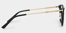 Laura Square Black Glasses4