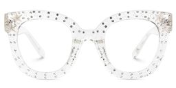 Kahle Clear Cat eye Glasses1