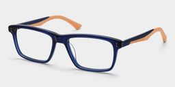 Bastian Blue Rectangle Glasses2