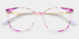 Chanty Purple Round Glasses2