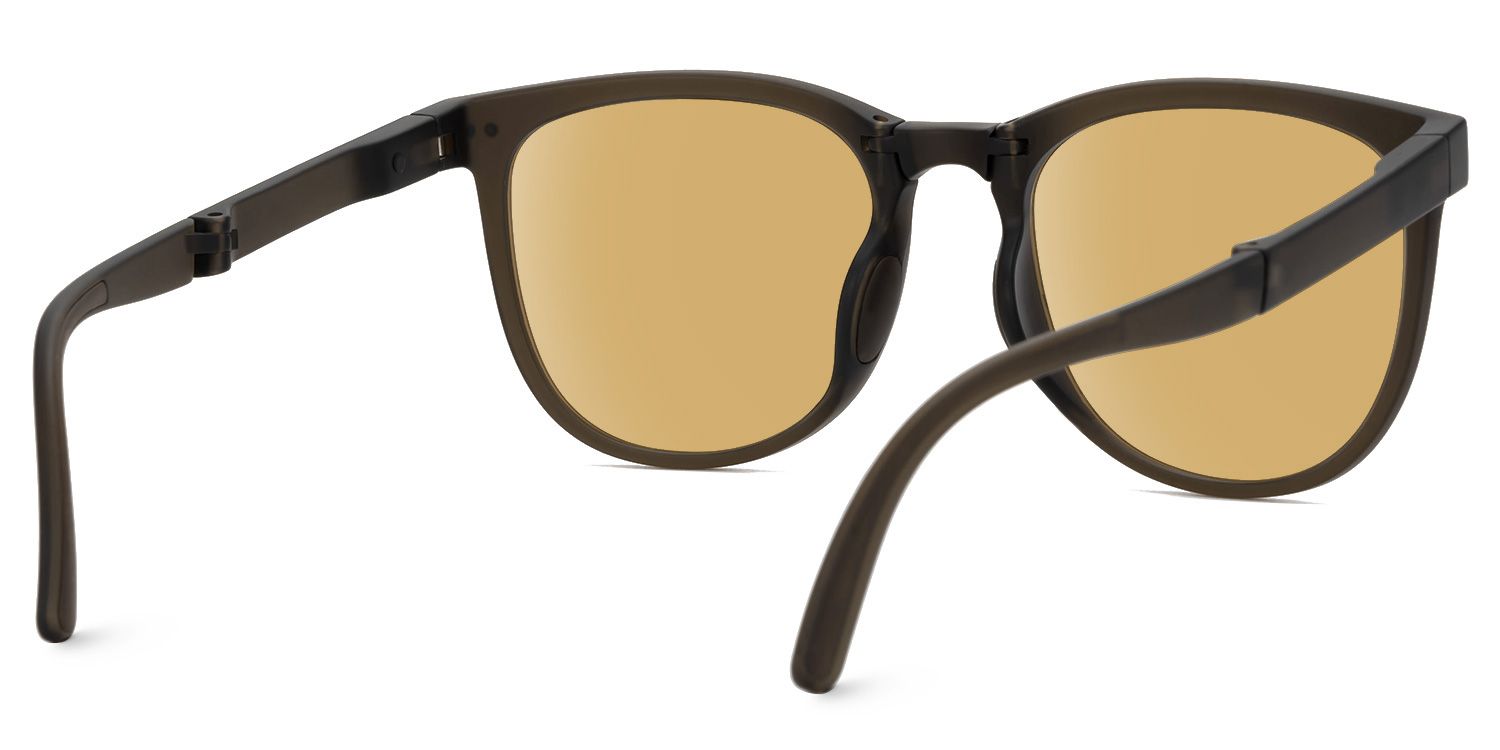 Lindzy TR90 Brown Frame Sunglasses with Square Shape | Zeelool4
