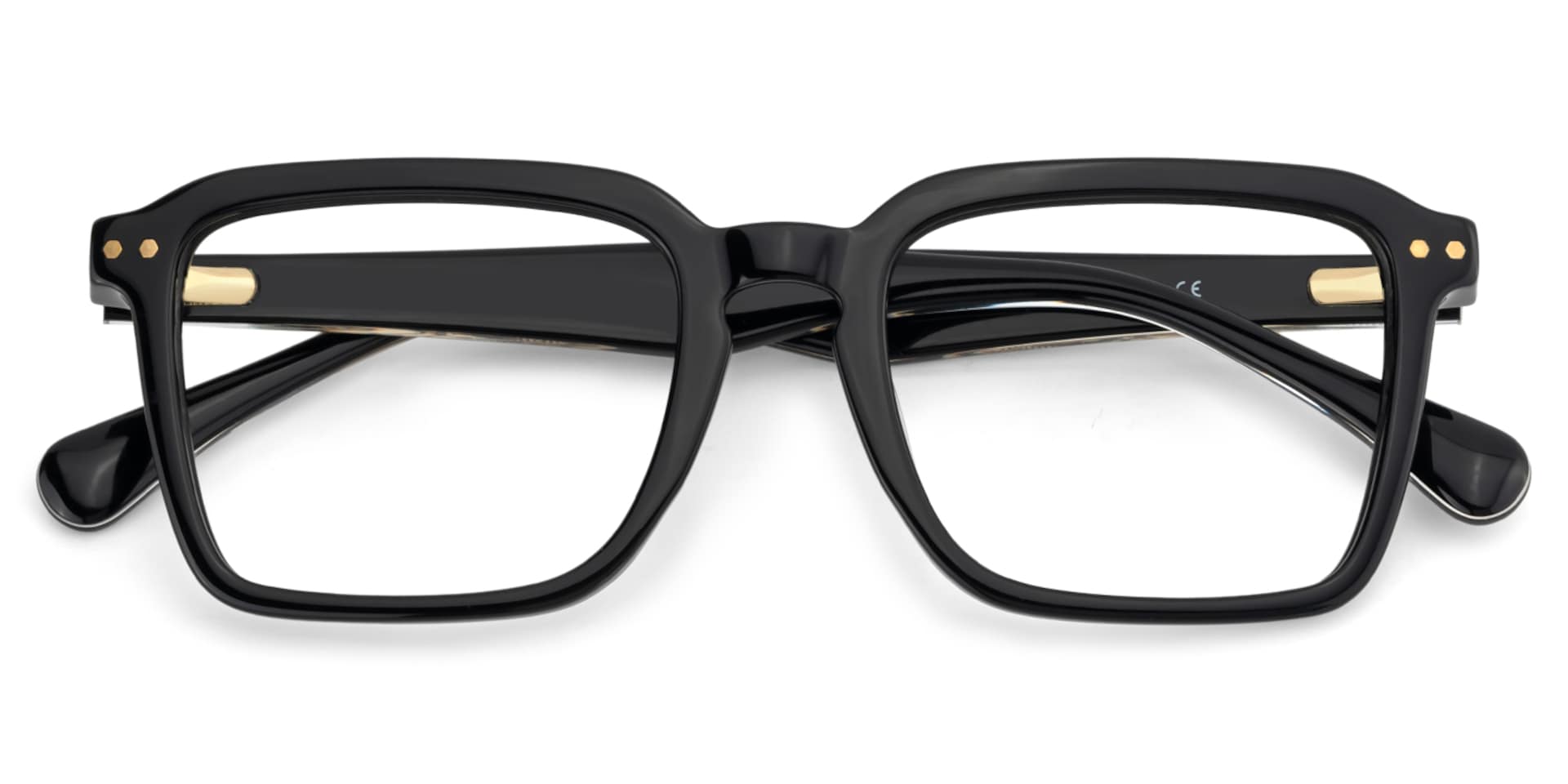 Vickerie Thin Black Glasses in Square Design | Zeelool2