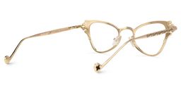 Marimar Geometric Gold Glasses3