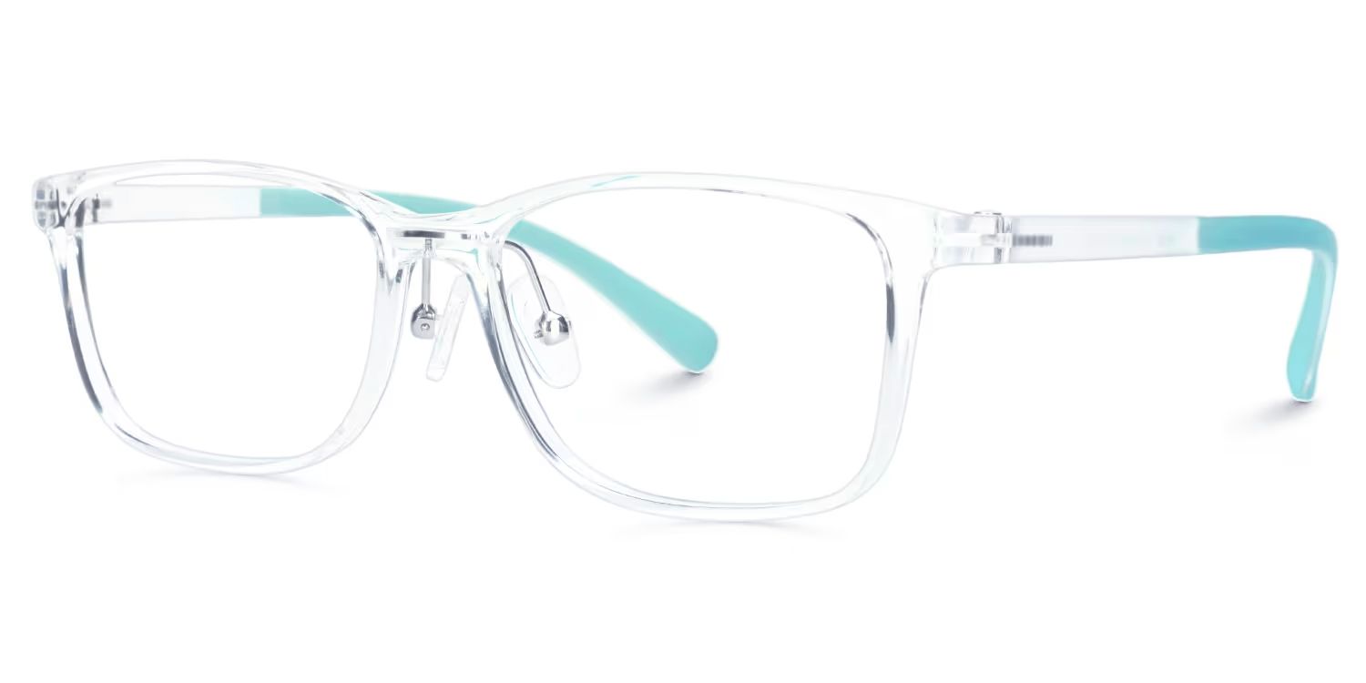Kids Rectangle Normile Glasses with Cute Style -Zeelool2