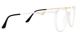 Chanty Round White Glasses2
