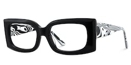 Orduno Rectangle Black Glasses3