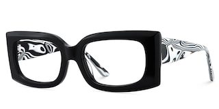 Orduno Rectangle Black Glasses3