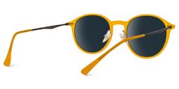 Dolores Round Yellow Sunglasses3