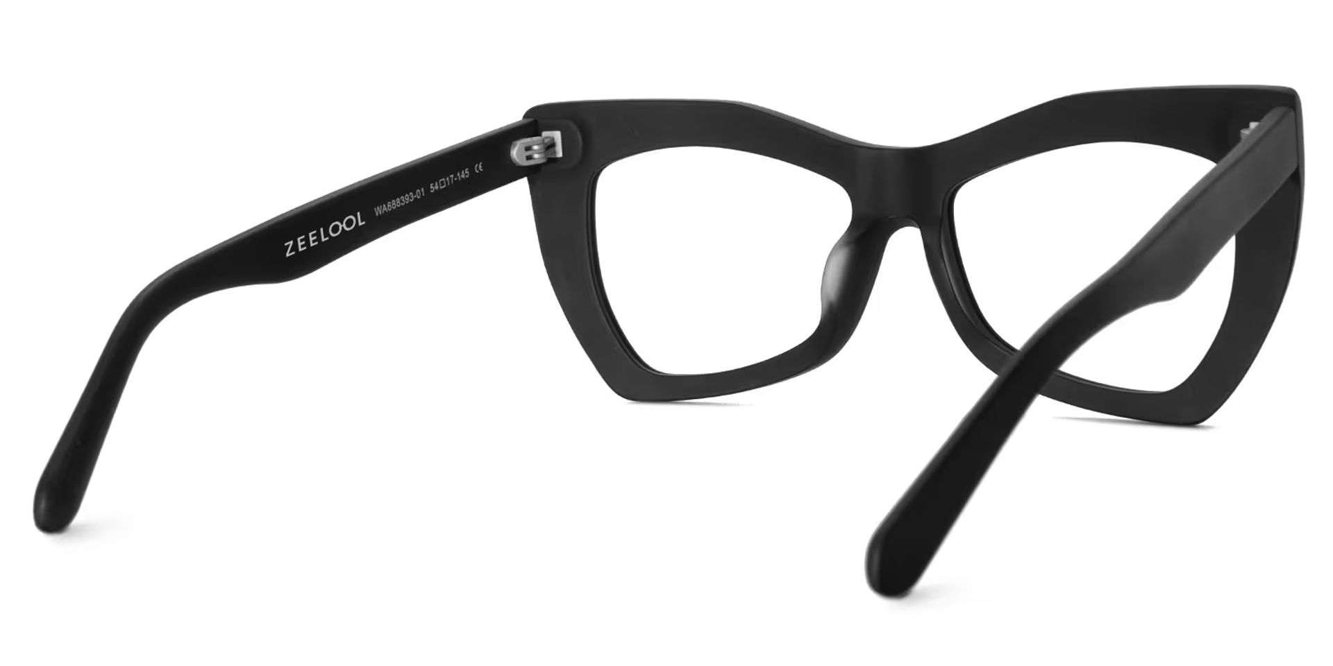 Bernita Geometric Black Glasses | Zeelool Glasses3