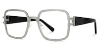 Rudolph Square Silver Glasses2