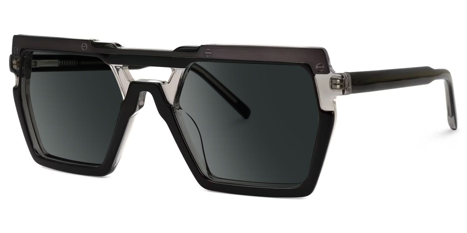 Ferguson Square Black Sunglasses1