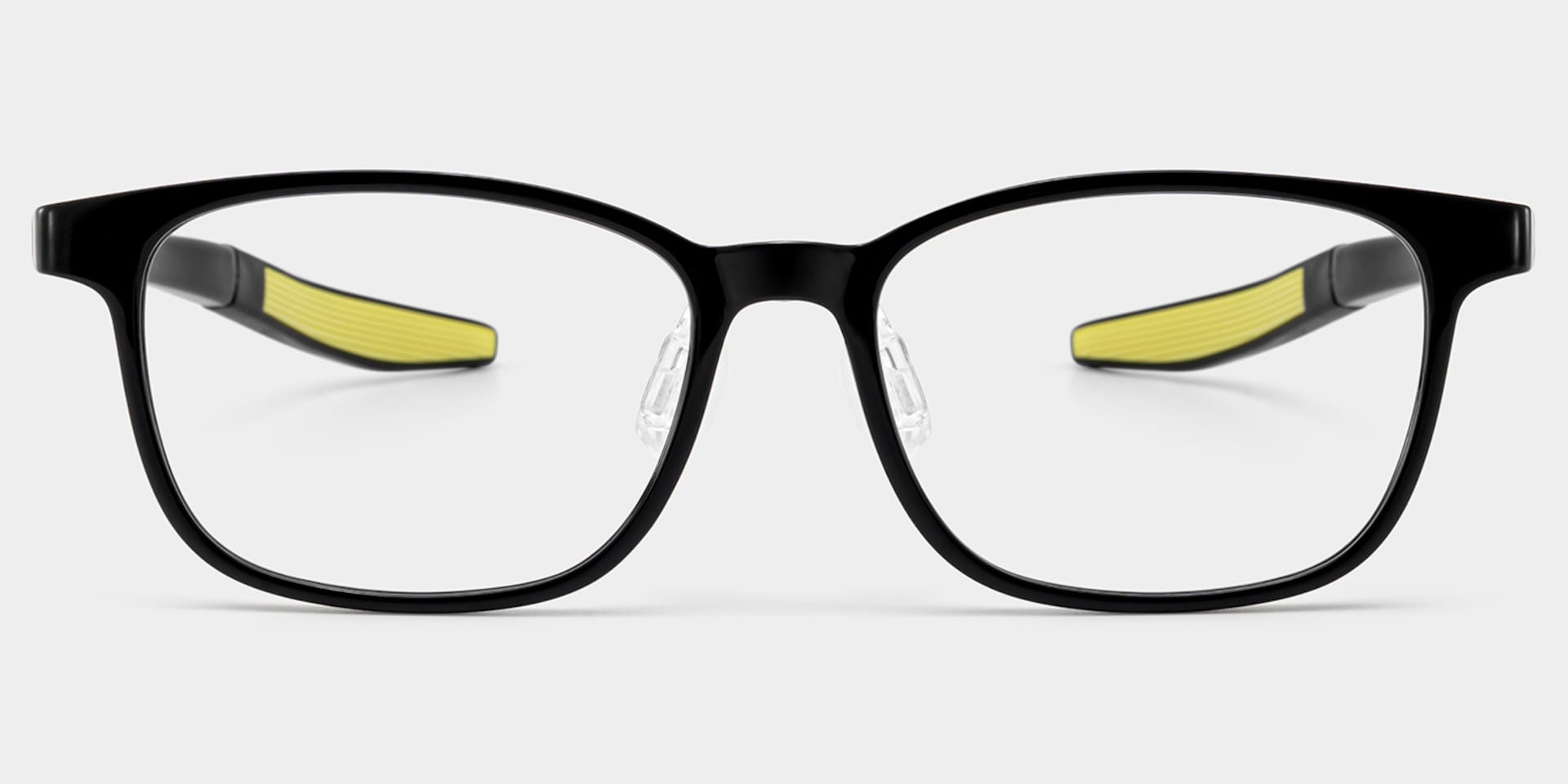 Alexis Rectangle Black Glasses0