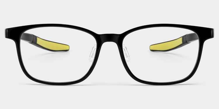 Alexis Rectangle Black Glasses