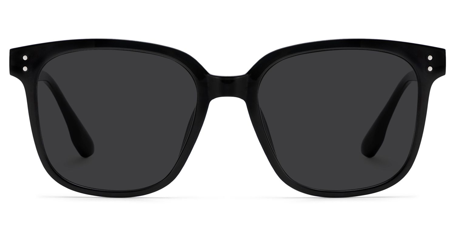 Oglesby Black Square Polarized Sunglasses for Driving | ZEELOOL