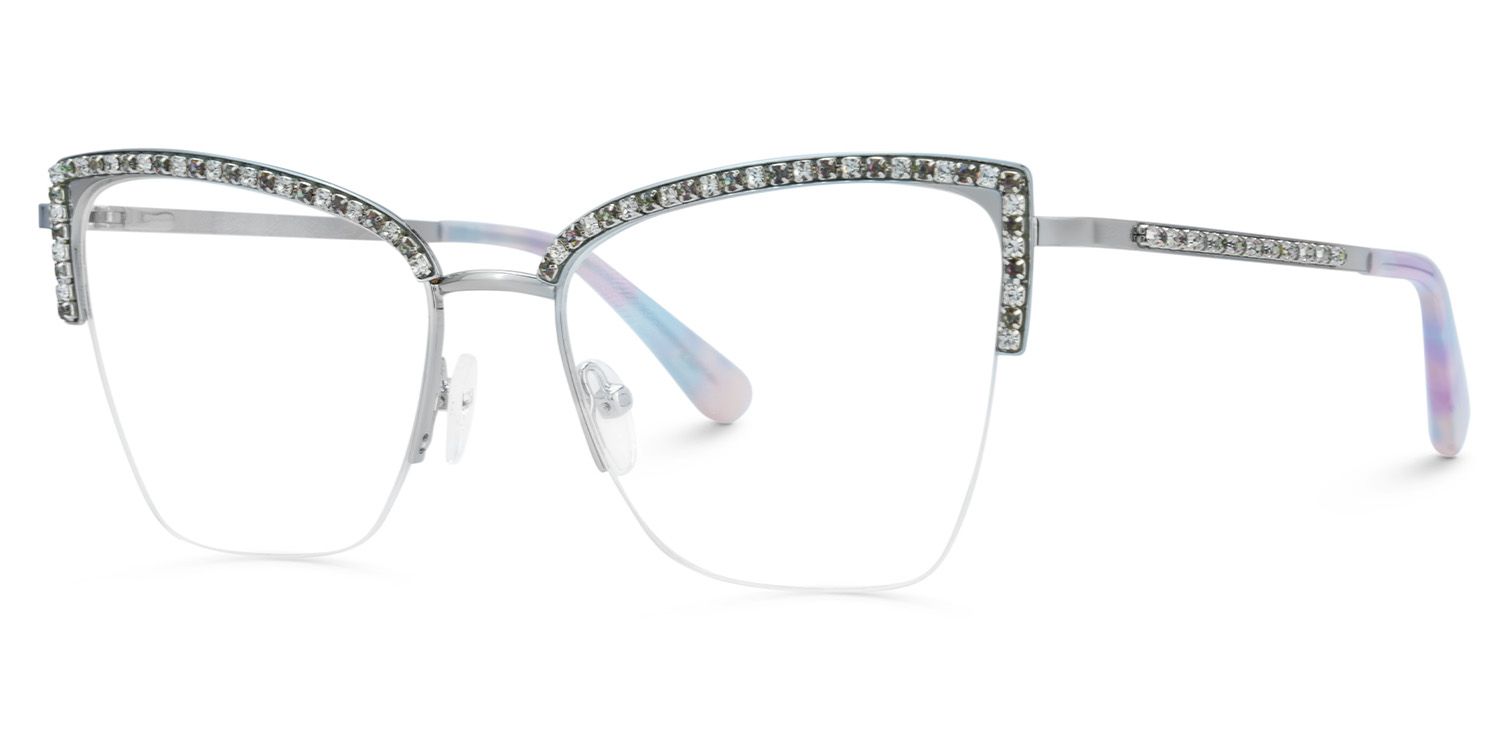 Designer Cat Eye Glasses Frames With Rhinestones1