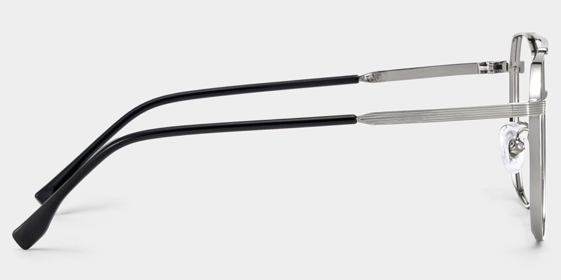 Logan Silver Frame Glasses with Aviator Frame Online | ZEELOOL4