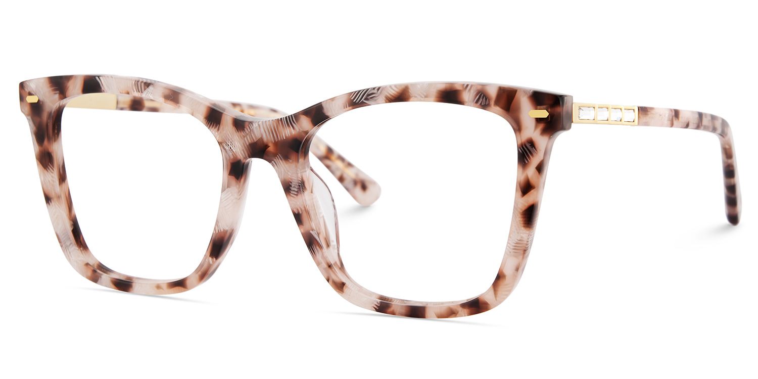 Women's Square Tortoise Frame Glasses3