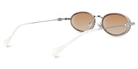 Salas Oval Gray Sunglasses3