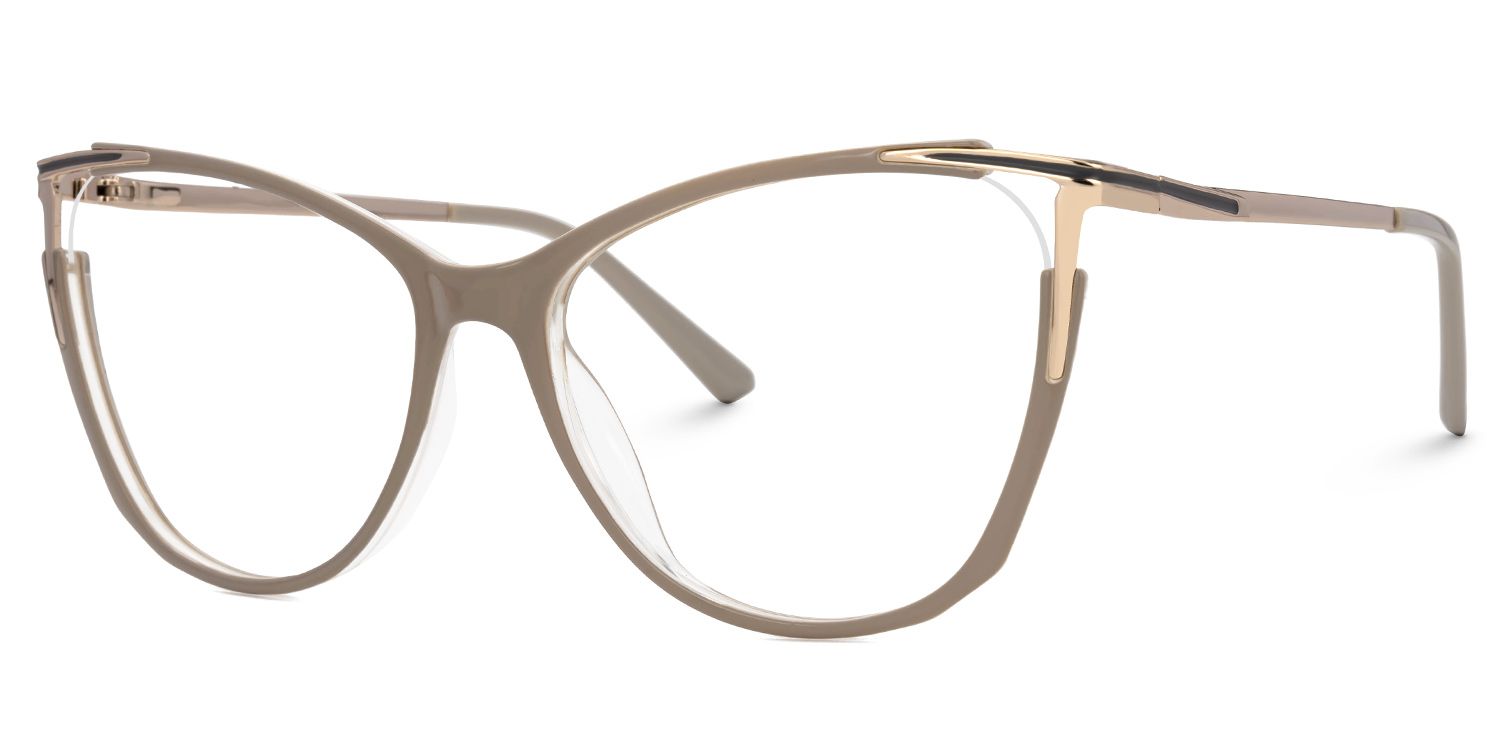 New Brown Color for Yomary Mixed-Material Eyeglasses  | Zeelool Optical1