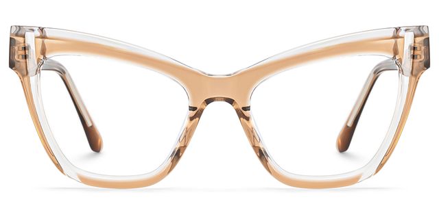 Saucie Cateye Brown Glasses