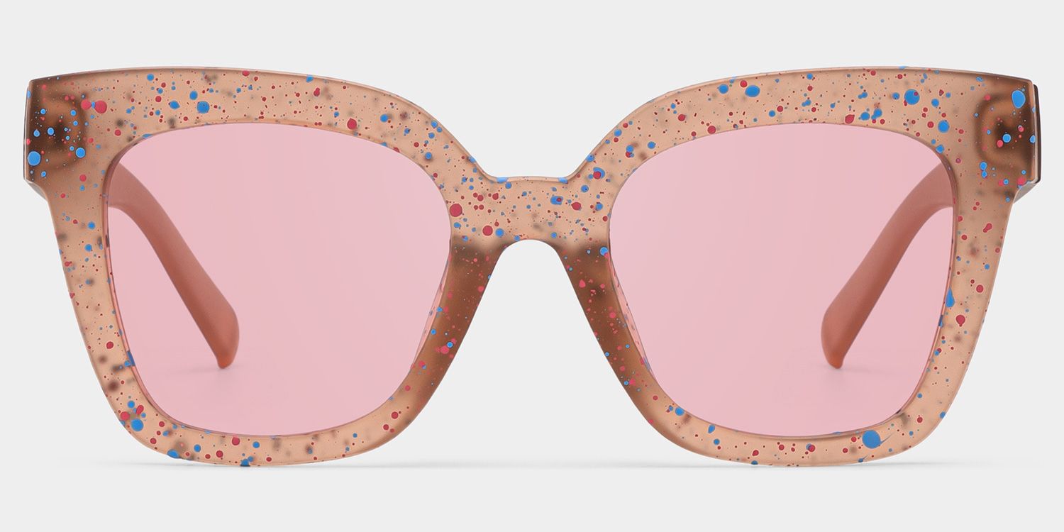 Malcolm Large Square Nerdy Glasses with Matte Brown