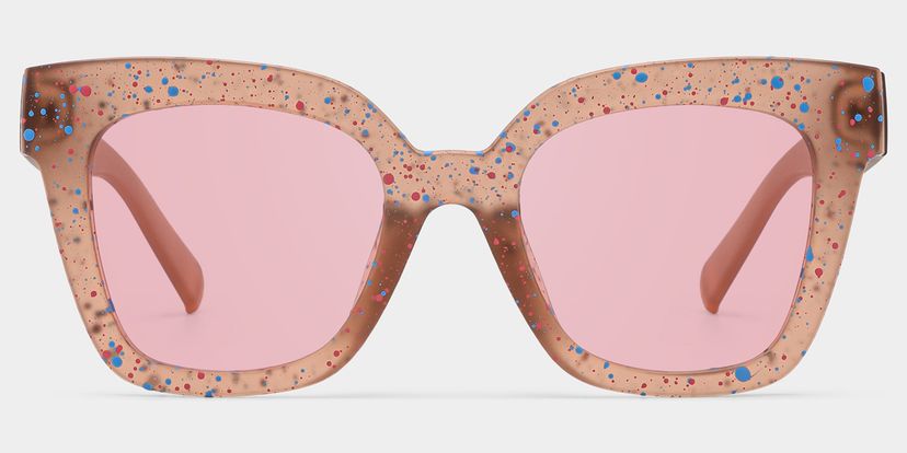 Malcolm Square Matte Brown Sunglasses
