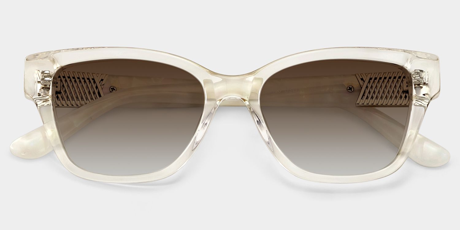 Miranda Cat Eye Clear Yellow Frame Sunglasses Online | ZEELOOL1