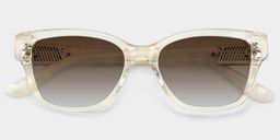 Miranda Clear Yellow Cat eye Sunglasses1