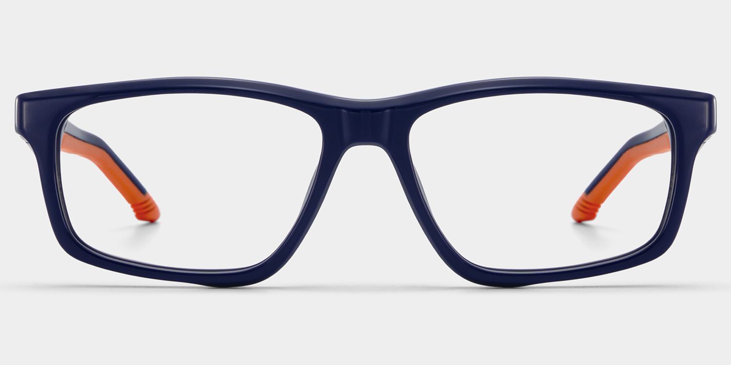 Emory Blue Rectangle Eyeglass Frame for Men | ZEELOOL0