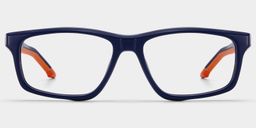 Emory Blue Rectangle Glasses0