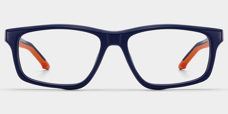 Emory Blue Rectangle Glasses
