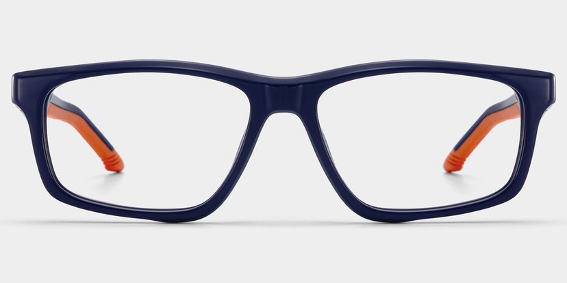 Emory Blue Rectangle Glasses