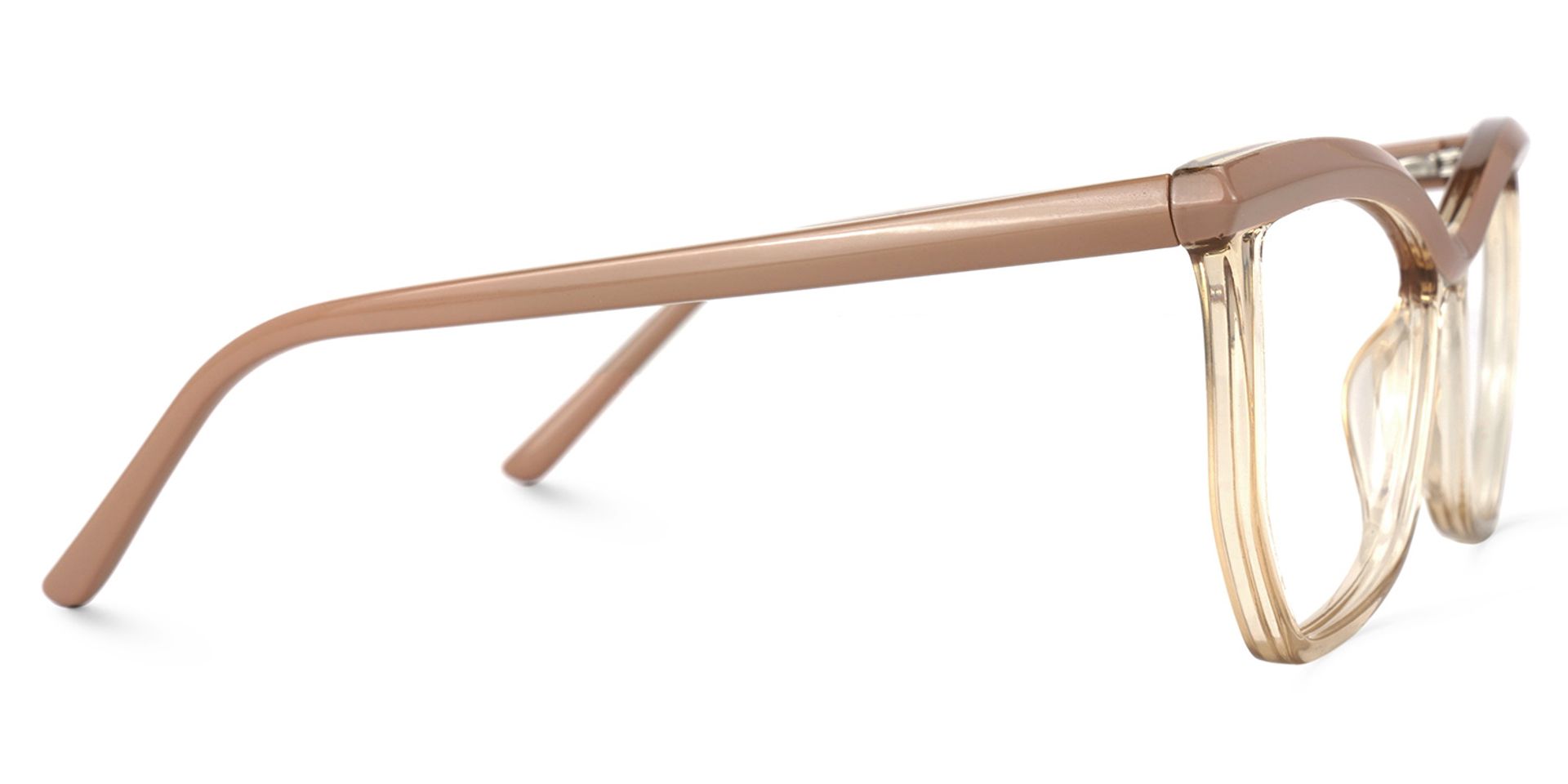 Tonka Butterfly Champagne Frame Glasses | Zeelool Optical2