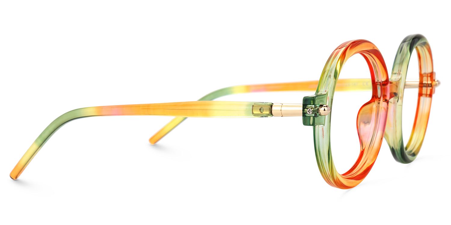 Rahman Round Multicolor Glasses | Zeelool Glasses2