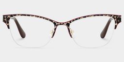 Dorian Brown Leopard print Cat eye Glasses1