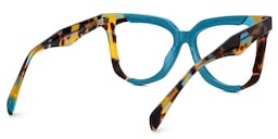 Busby Butterfly Peacock-Blue Glasses3