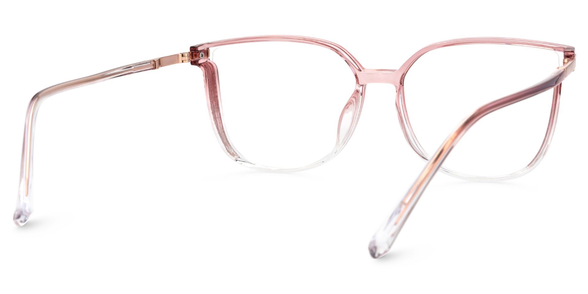 Rodz Square Pink Frame Glasses | Zeelool Optcial3