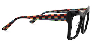 Thiline Square Black Glasses2