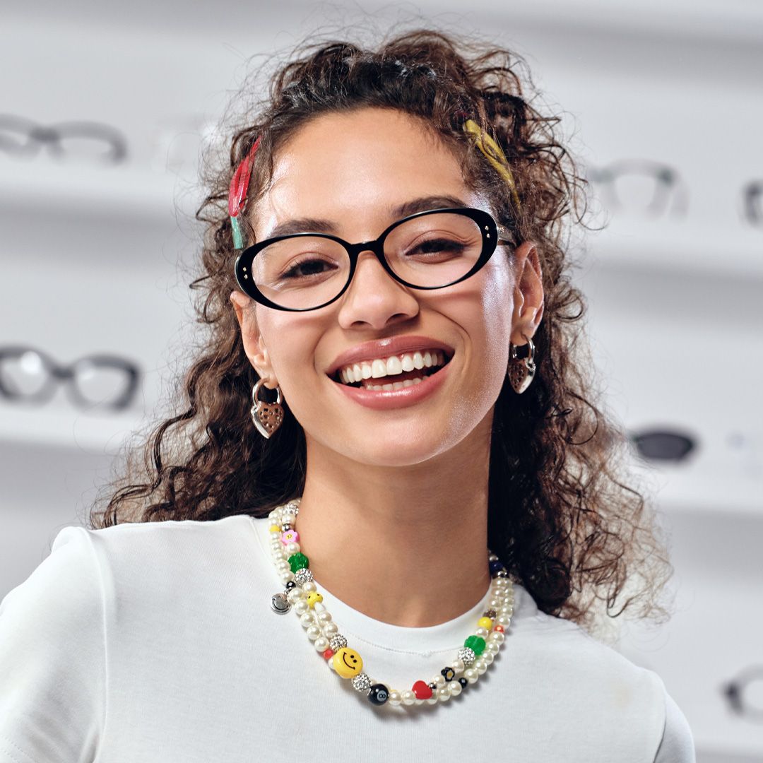 Lennon Black Oval Glasses | Retro Varsity Athleisure6