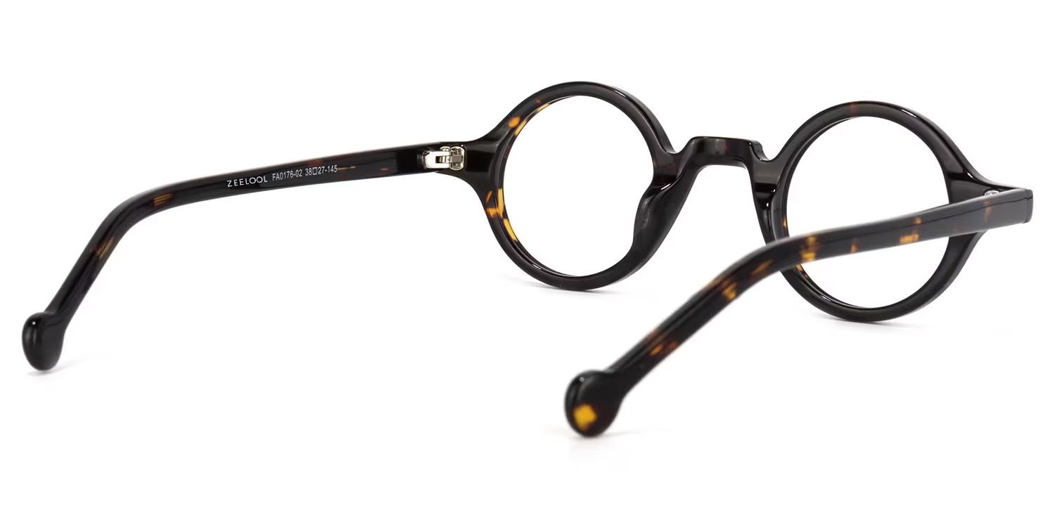 Arale Round Tortoise Full-rim Eyeglasses | Zeelool Optical4
