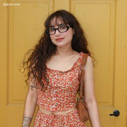 Catherine Black Oval Glasses7