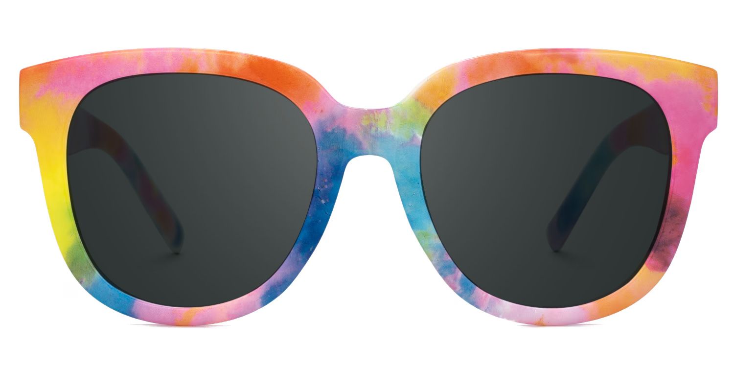 Rainbow Square Frame Sunglasses - Harrell on Sale | Zeelool0