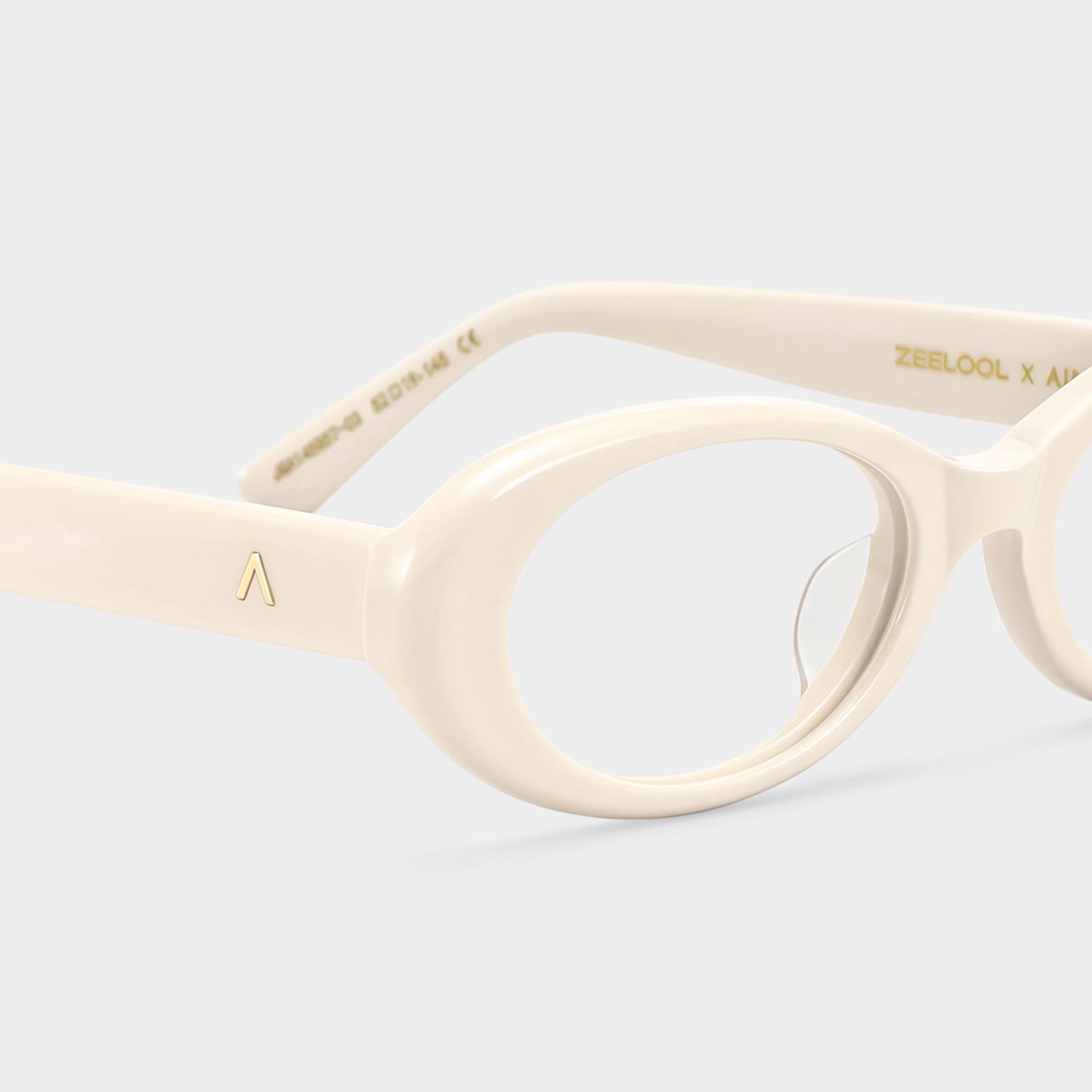 ZEELOOL x Aimee Song The 90s White Oval Glasses5