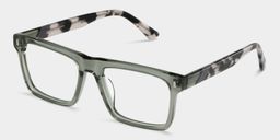 Henry Rectangle Gray Green Glasses3
