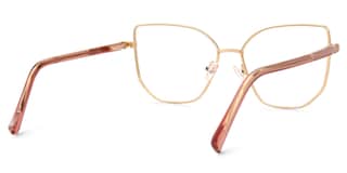 Sabita Geometric Matte Pink Glasses3