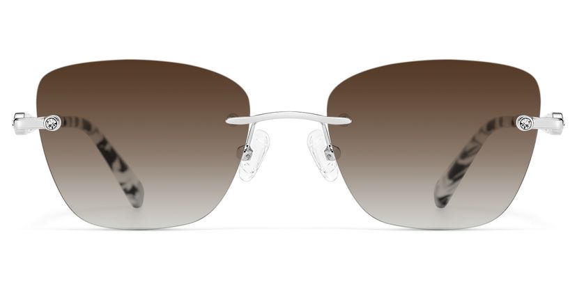 Seth Rectangle Silver Glasses